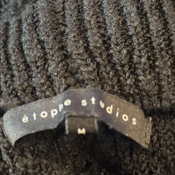 Elophe Studios Chunky Black Diamond Pattern Knit Shorts Size Medium - Picture 2 of 9